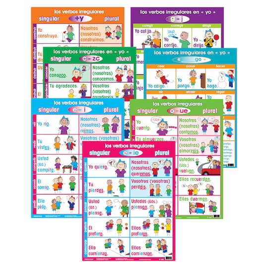 Poster Pals® Irregular Spanish Verb Poster, 7ct.